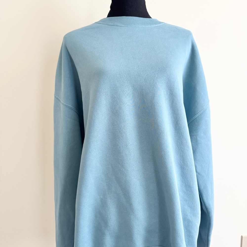 Abercrombie & Fitch Men’s Tall Sweatshirt – Size L Tall – Light Blue – NWT - Picture 3 of 7